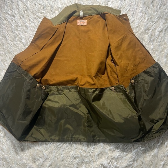 Vintage 80’s SafTBak Canvas Padded Shoulder Hunting Jacket size 2XL - Picture 9 of 9